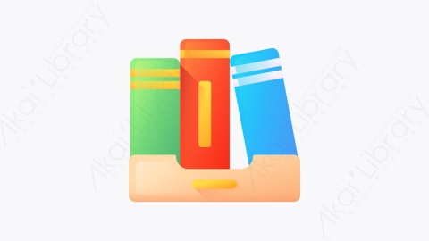 图片素材-036-图书馆library扁平卡通位置元素图标