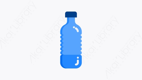 图片素材-036-水瓶-1waterbottle扁平卡通体育运行元素图标