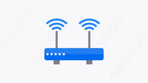 图片素材-036-无线路由器-1wifi扁平卡通通信互联网元素图标