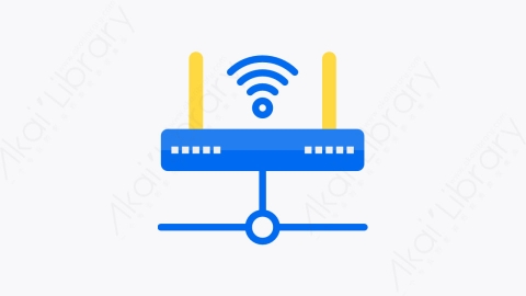 图片素材-036-无线wireless扁平卡通通信互联网元素图标