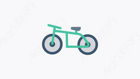 图片素材-037-循环cycle扁平卡通交通工具图标元素