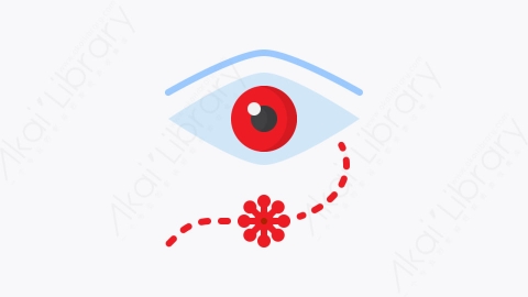 图片素材-037-眼eye扁平卡通电晕病毒元素图标