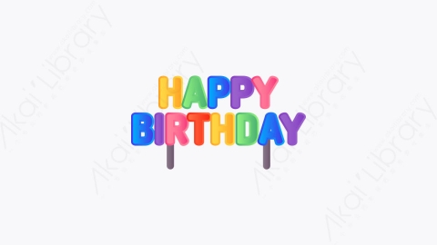 图片素材-037-生日快乐happy_birthday扁平卡通生日元素图标