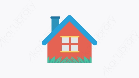 图片素材-037-住宅house扁平卡通旅游旅行游记元素图标