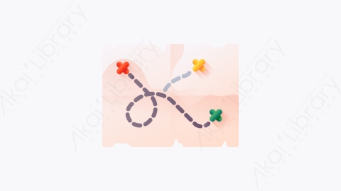 图片素材-037-地图map扁平卡通狂野西部元素图标