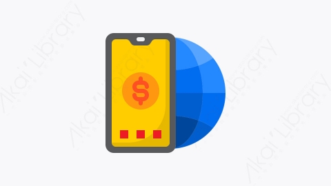 图片素材-037-移动电话mobile_phone扁平卡通商业和金融的元素图标