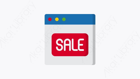 图片素材-037-销售sale扁平卡通购物在线元素图标