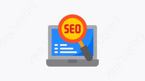 图片素材-037-搜索search扁平卡通营销和SEO元素图标