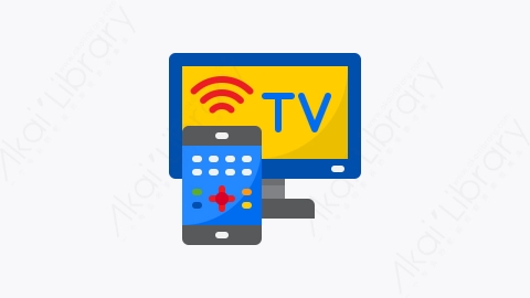 图片素材-037-智能电视smart_tv扁平卡通物联网元素图标