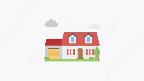 图片素材-038-现代公寓modern_house扁平卡通房屋建筑图标