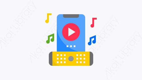 图片素材-038-音乐播放器music_player扁平卡通智能手机元素图标