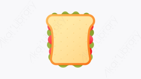 图片素材-038-三明治sandwich扁平卡通烹饪元素图标