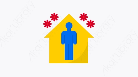 图片素材-038-呆在家里stay_home扁平卡通医疗保健元素图标