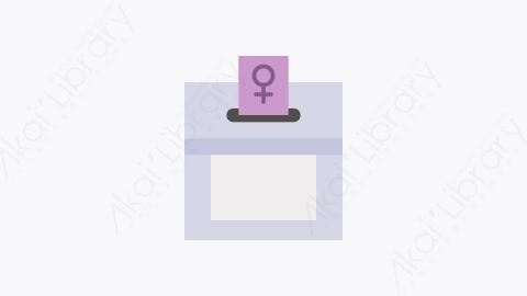 图片素材-038-投票vote扁平卡通妇女节元素图标