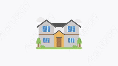 图片素材-039-大屋big_house扁平卡通房屋建筑图标
