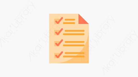 图片素材-039-检查表checklist扁平卡通文档元素图标
