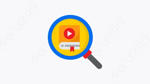 图片素材-039-搜索search扁平卡通教育与学校元素图标