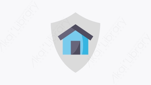 图片素材-039-呆在家里stay_home扁平卡通冠状病毒图标