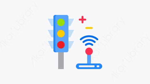 图片素材-040-交通管制Traffic_control扁平卡通智能技术元素图标