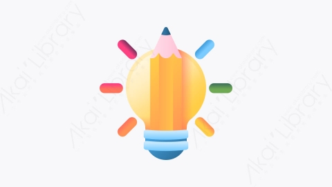 图片素材-040-设计思维design_thinking卡通设计思维元素图标