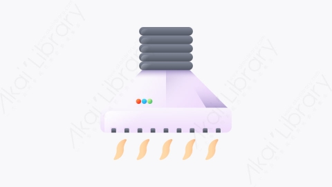 图片素材-040-抽气机罩extractor_hood扁平卡通家具元素图标