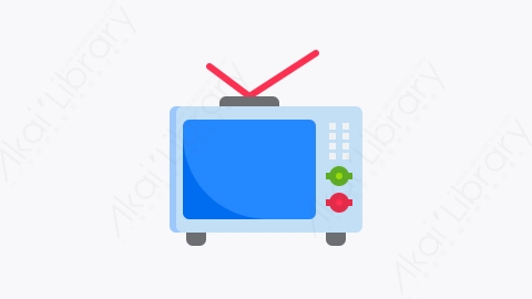 图片素材-040-电视television扁平卡通家用电器电子元素图标