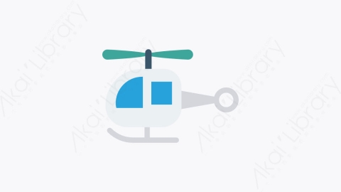 图片素材-041-斩波器chopper扁平卡通交通运输工具图标元素