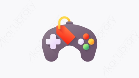 图片素材-041-游戏手柄game_pad扁平卡通黑色星期五元素图标