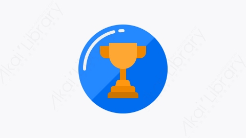 图片素材-041-奖杯trophy扁平卡通用户界面元素图标