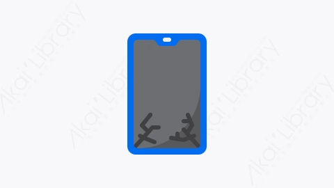 图片素材-042-智能手机broken_smartphone扁平卡通回收站元素图标