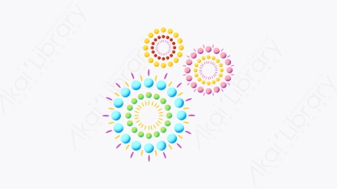 图片素材-042-烟花fireworks扁平卡通公平的元素图标