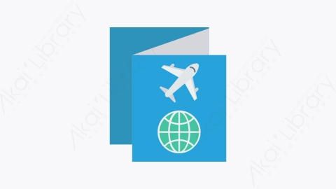 图片素材-042-传单flyer扁平卡通旅游旅行游记元素图标