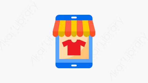 图片素材-042-网上购物online_shopping扁平卡通电子商务和购物元素图标