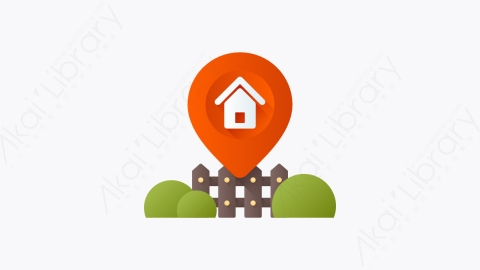 图片素材-042-占位符placeholder扁平卡通房地产元素图标