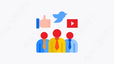 图片素材-042-社交媒体social_media扁平卡通在线营销元素图标