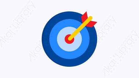 图片素材-042-目标target扁平卡通Seo和业务元素图标