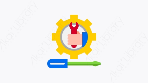 图片素材-042-技术服务tech_service扁平卡通虚拟主机元素图标
