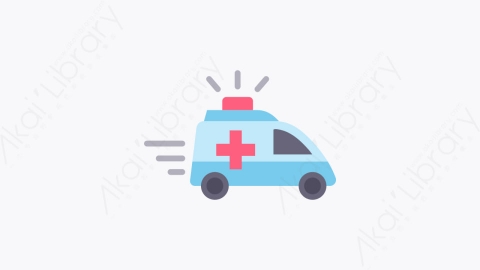 图片素材-043-紧急情况emergency扁平卡通冠状病毒图标