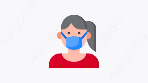 图片素材-043-面罩face_mask扁平卡通电晕病毒元素图标