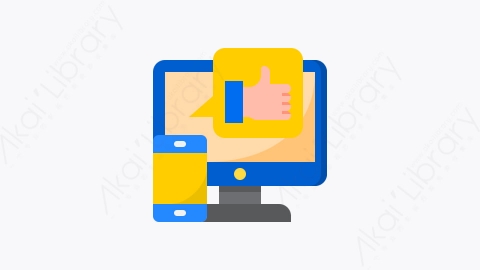 图片素材-043-营销在线marketing_online扁平卡通在线营销元素图标