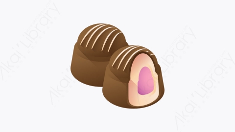 图片素材-043-松露truffle扁平卡通糖果店元素图标