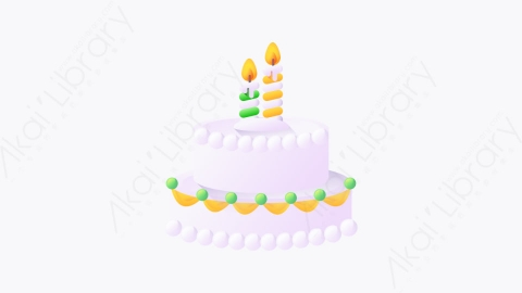 图片素材-044-生日蛋糕birthday_cake扁平卡通生日元素图标
