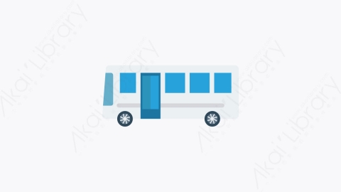 图片素材-044-总线-3bus扁平卡通交通运输工具图标元素