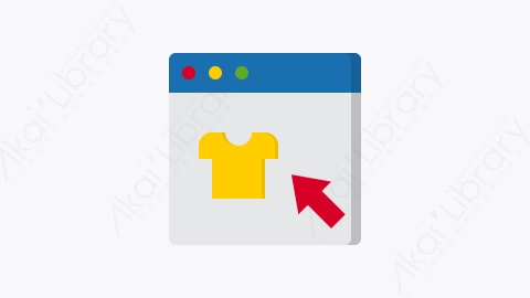 图片素材-044-网上购物shopping_online扁平卡通购物在线元素图标