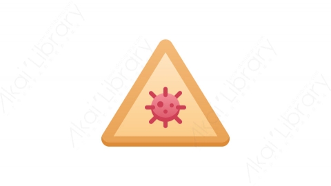 图片素材-044警告_warning病毒Covid 19医疗道具元素图标