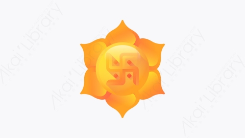 图片素材-045-脉轮chakra扁平卡通排灯节元素图标