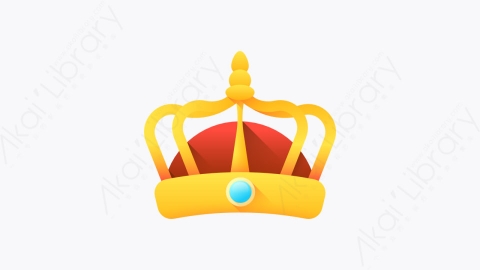 图片素材-045-皇冠crown扁平卡通公平的元素图标