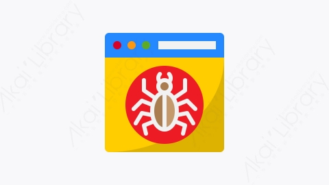 图片素材-045-恶意软件malware扁平卡通虚拟主机元素图标