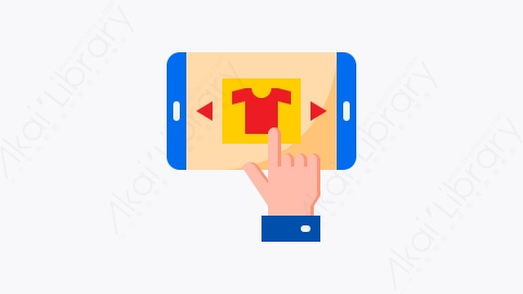 图片素材-045-网上购物online_shopping扁平卡通电子商务和购物元素图标