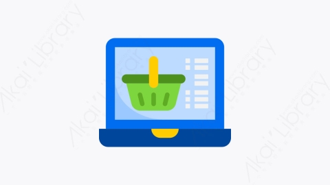 图片素材-045-网上购物online_shopping扁平卡通电子商务元素图标